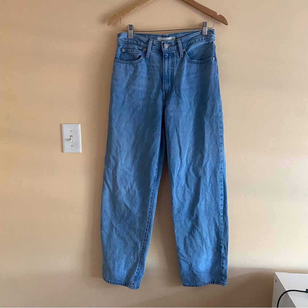 Levi's Women's '94 Baggy Mid Rise Straight Leg Jeans - Light Indigo
